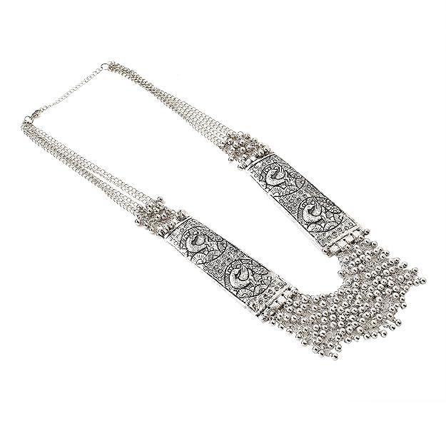 YouBella Jewellery for Women Stylish Afghani Tribal Necklace for Women & Girls