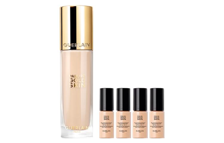 Guerlain Parure Gold Skin Foundation Set #0N 35ml + #0N 5ml*4