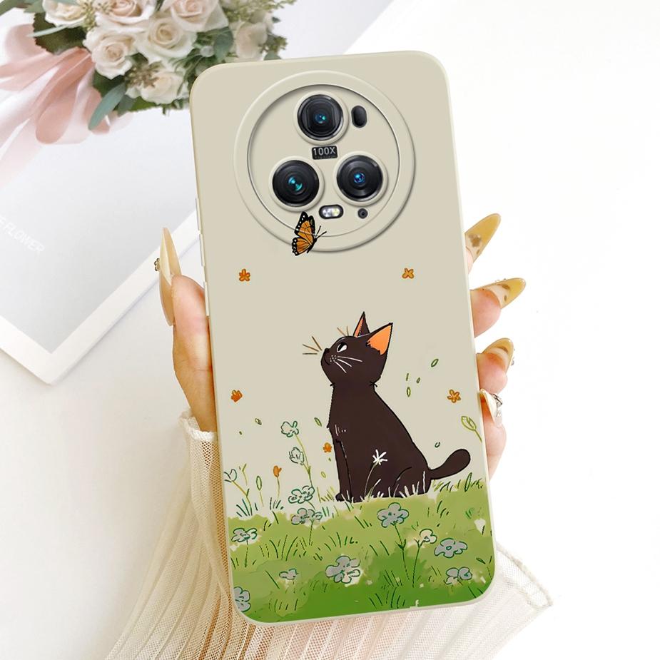 For Honor Magic 5 Case PGT-AN00 Cute Cat Cartoon Cover Shockproof Soft TPU Phone Case For Honor Magic 5 Pro Magic5 Fundas Bumper