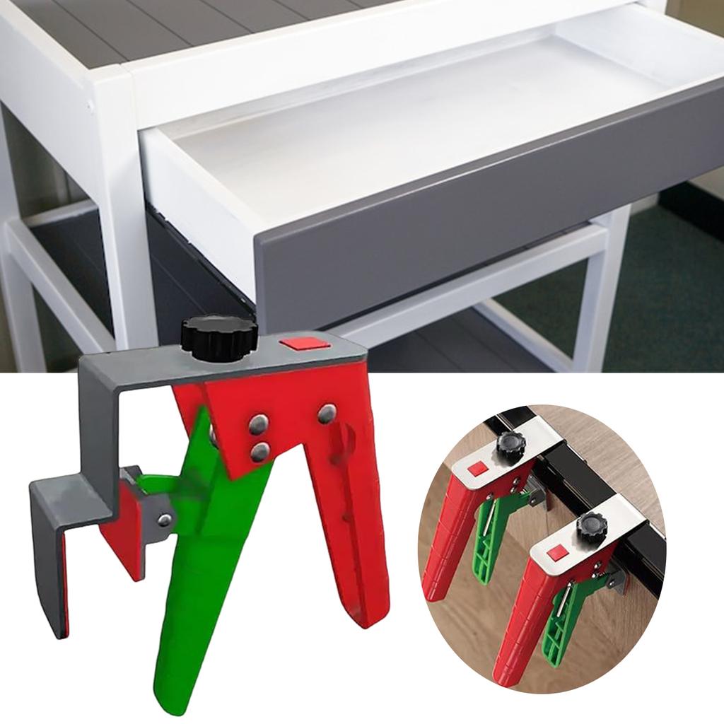 Easy To Use Adjustable Clamp for Installing Drawer Front Panel Woodworking Jig Tool Cabinet Face Frame Clip Daily Use