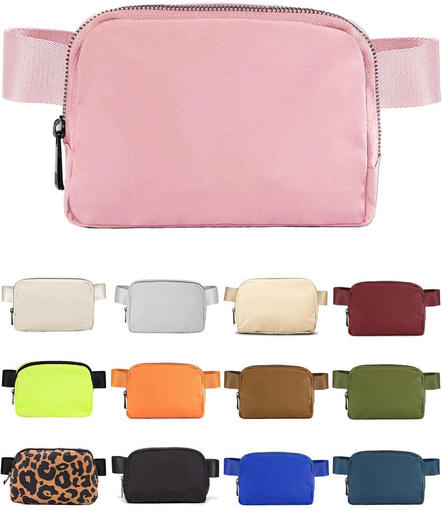 Unisex Waterproof Mini Belt Bag, Adjustable Waistband, Small Fanny Pack, Crossbody Sports Waist Pack
