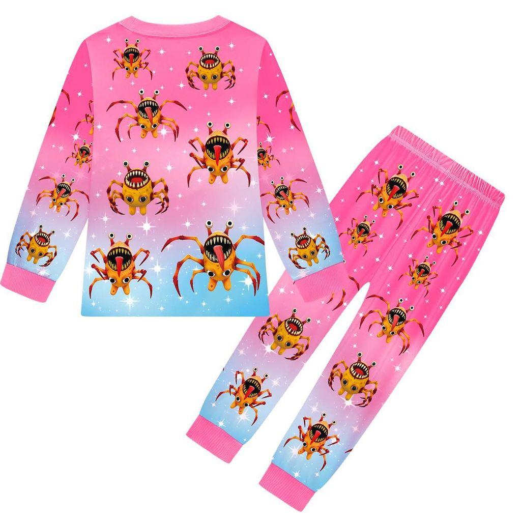 19841 Barn Pojkar Flickor Djursjukhus Långärmad T-shirt Byxor Pyjamas Set
