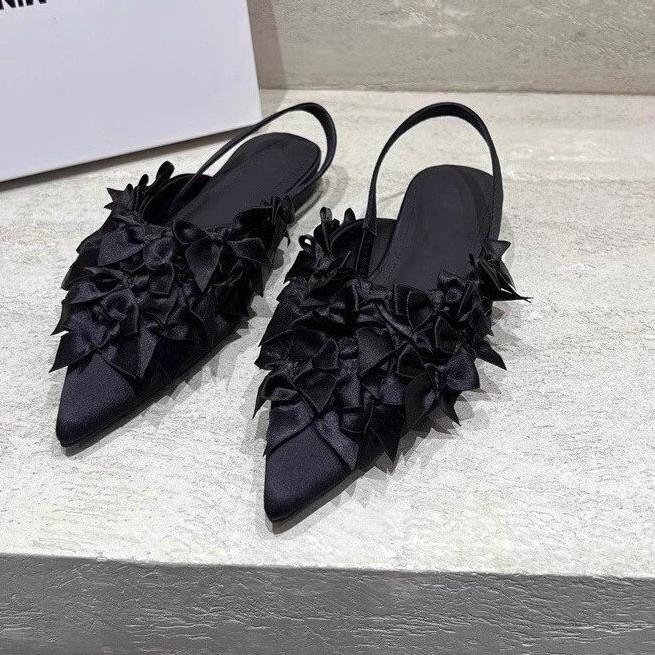 

Fashion Fashion French Women Shoe Summer New Pointed Flat Shoe Temperament Women Slippers Lightwe Anti Slip Women Sandals Zapatosdemujer 40 чёрный