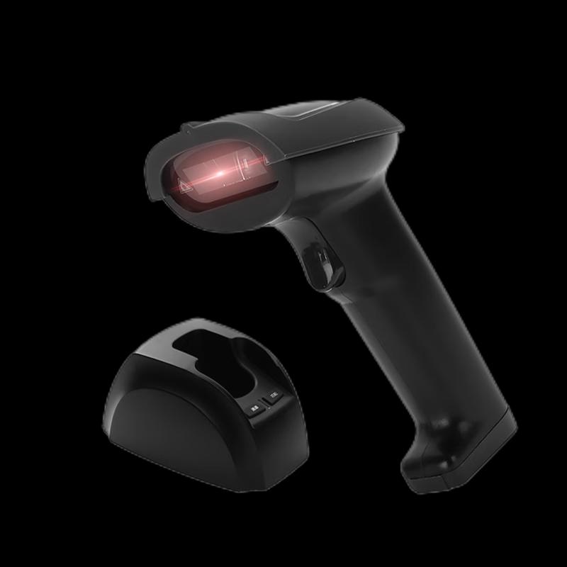 

Deli 1D Wireless Laser Barcode Scanner with Charging Base