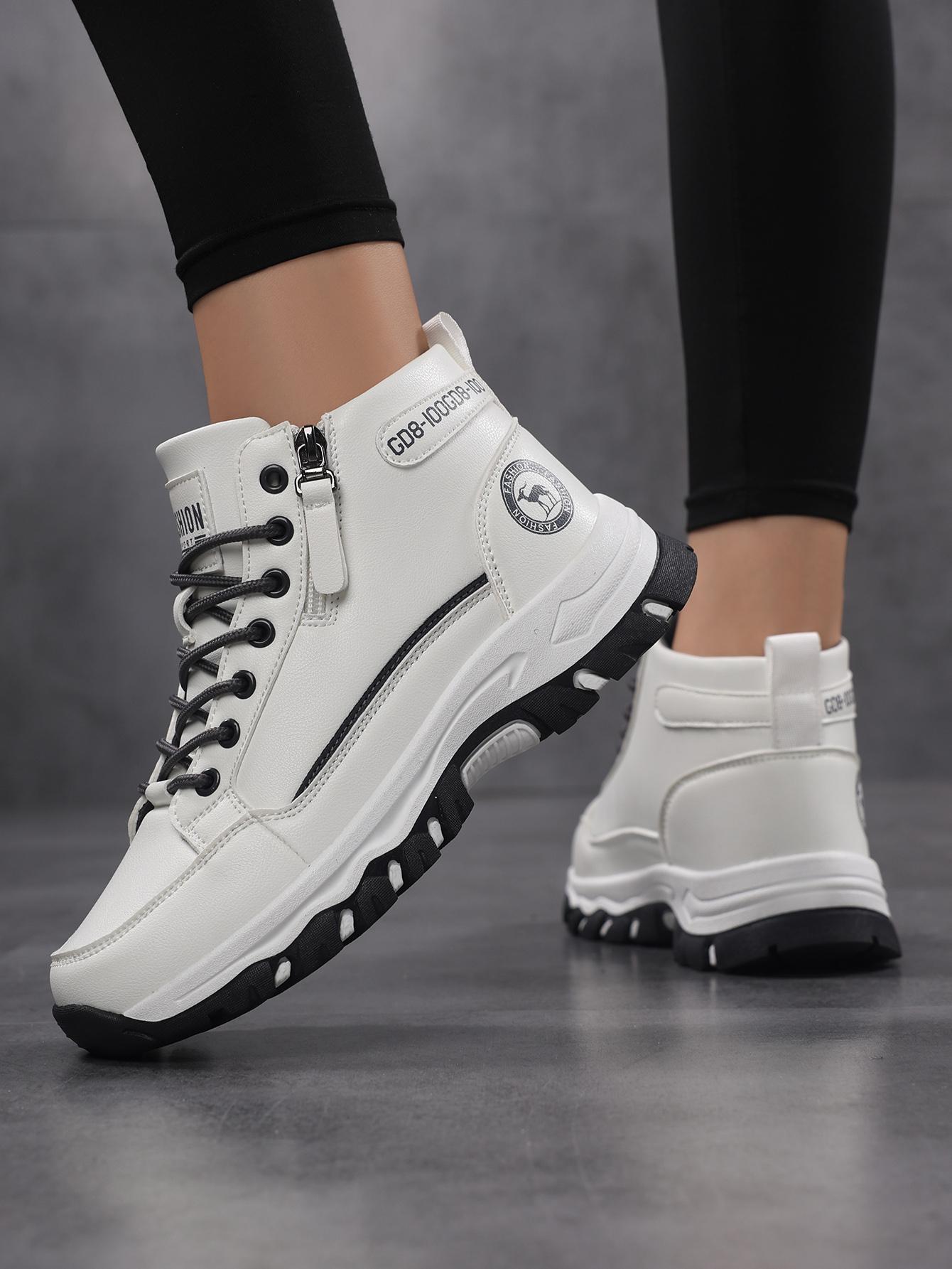 

Кроссовки Женская обувь Женская Корейская версия Обувь на все случаи жизни Секция Одинарная обувь Студентки Ins Модные кеды на платформе 39 белый