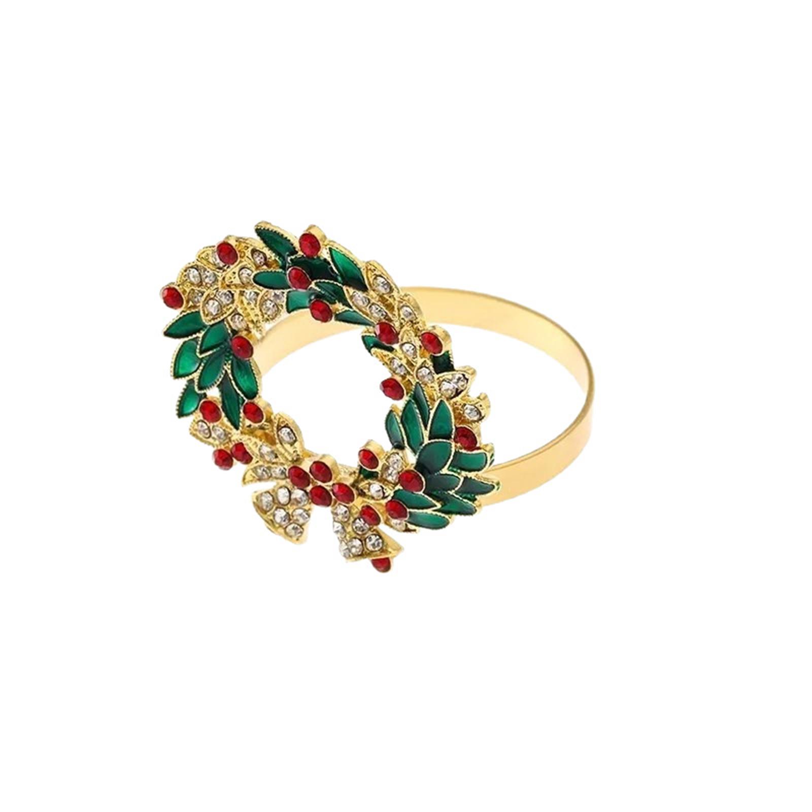 

Рождественское украшение Кольцо для салфеток Украшение Металлическая подставка, Подходит для обеденных столов, праздничных обедов и семейных посиделок One Size жёлтый