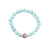 Xiaohongshu Natural 8MM Amethyst Bracelet - Elegant Purple Lavender Beaded Design for Women