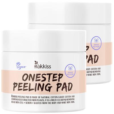 Dischetti esfolianti in spugna leggermente acidi, 70 fogli (2 set)