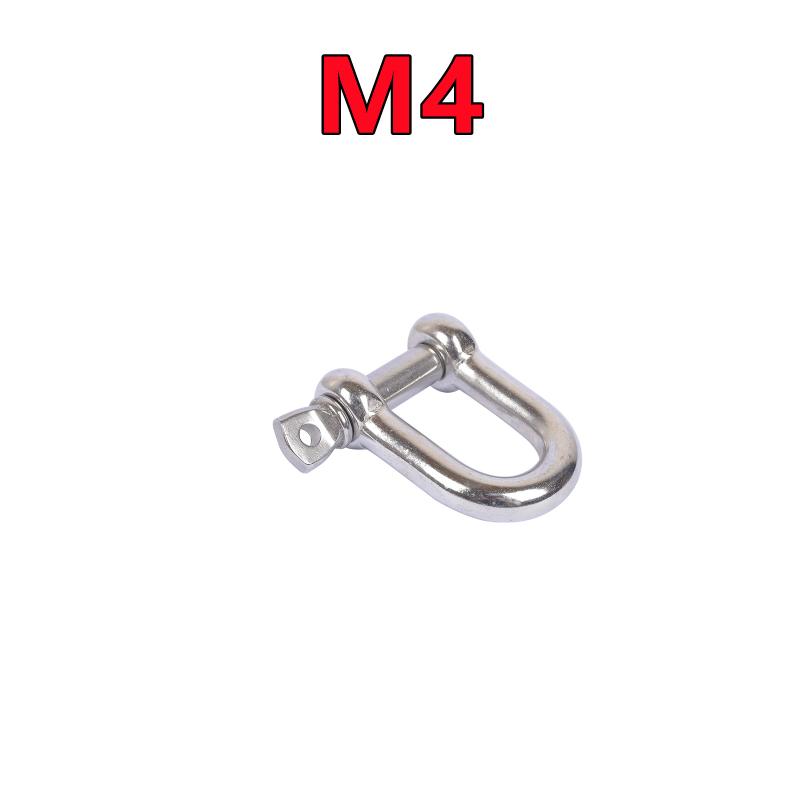 M4-M14 D typ třmen krátký odstavec rigging 304 nerezové třmenové háky lodní rigging hardware pro řetězové drátěné lana zvedání