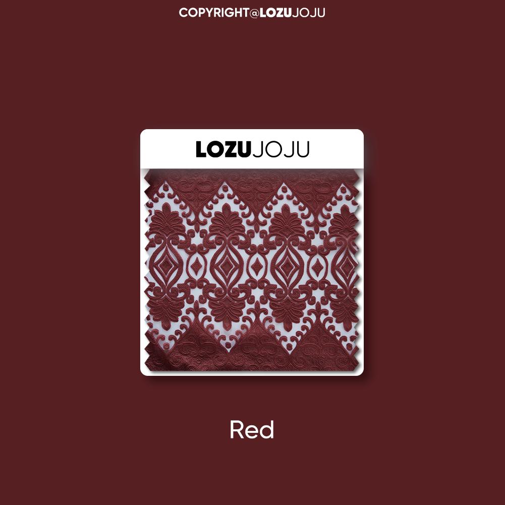 

1 шт LOZUJOJU 10-30% затемняющая европейская ажурная жаккардовая полупрозрачная прозрачная занавеска для гостиной спальни домашнего декора W100cm x L200cm красный