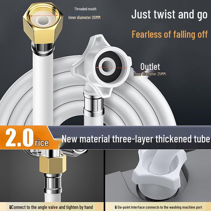 

Універсальний подовжувач для впуску води пральної машини - Різьба 4-точкова, Вибухозахищений