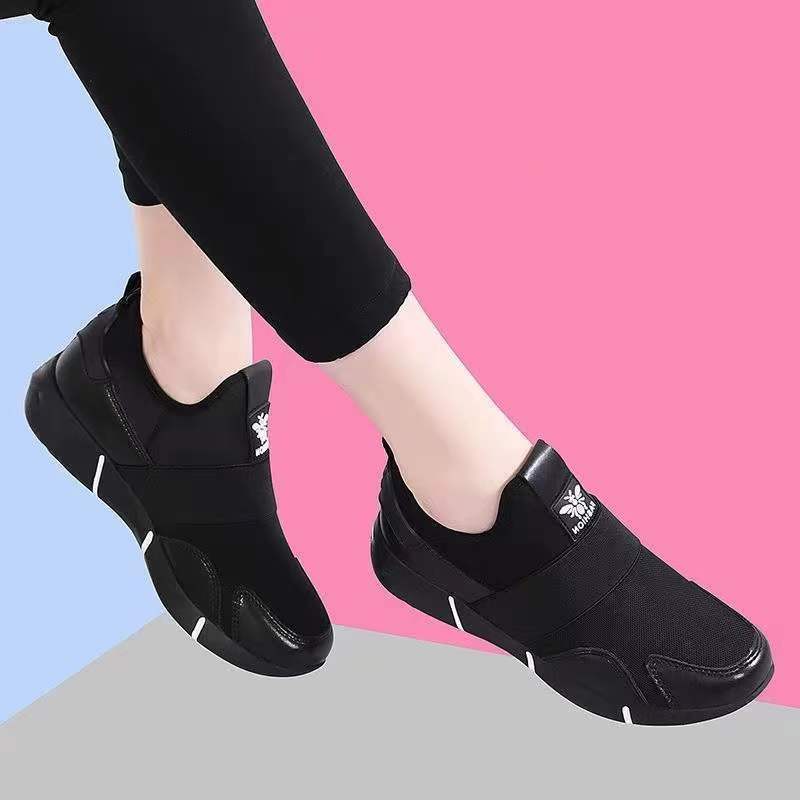 Women Autumn Black Casual Sneakers Female New Comfortable Sport Shoes Breathable Sneakers Ladies Running Shoes  De Mujer