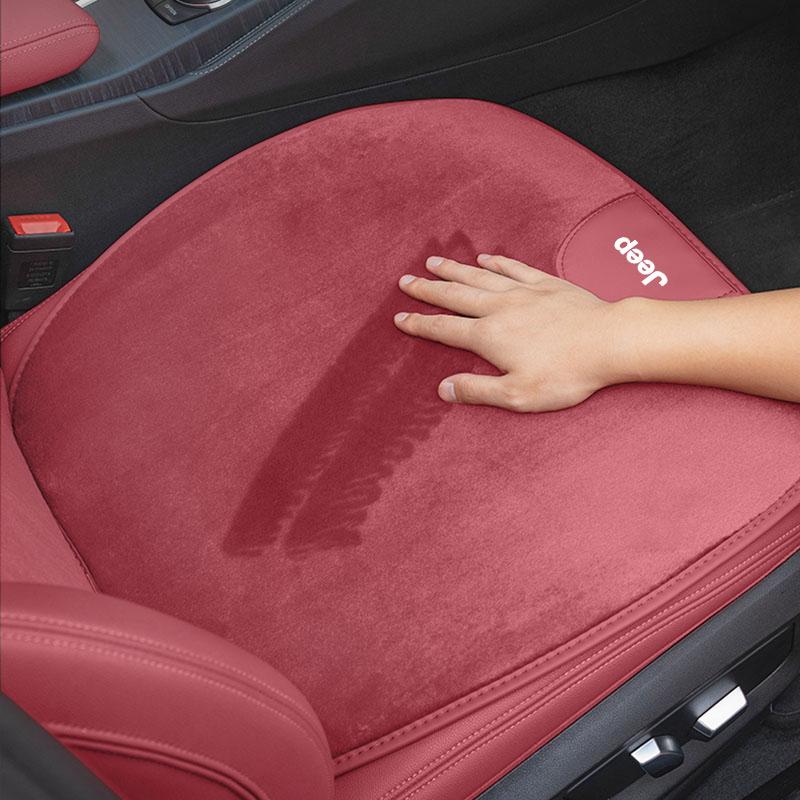 Car Seat Cover Backrest Pad Cushion Plush Interior Accessories For Jeep Grand Cherokee Wrangler JK Gladiator Compass Renegade AMV1