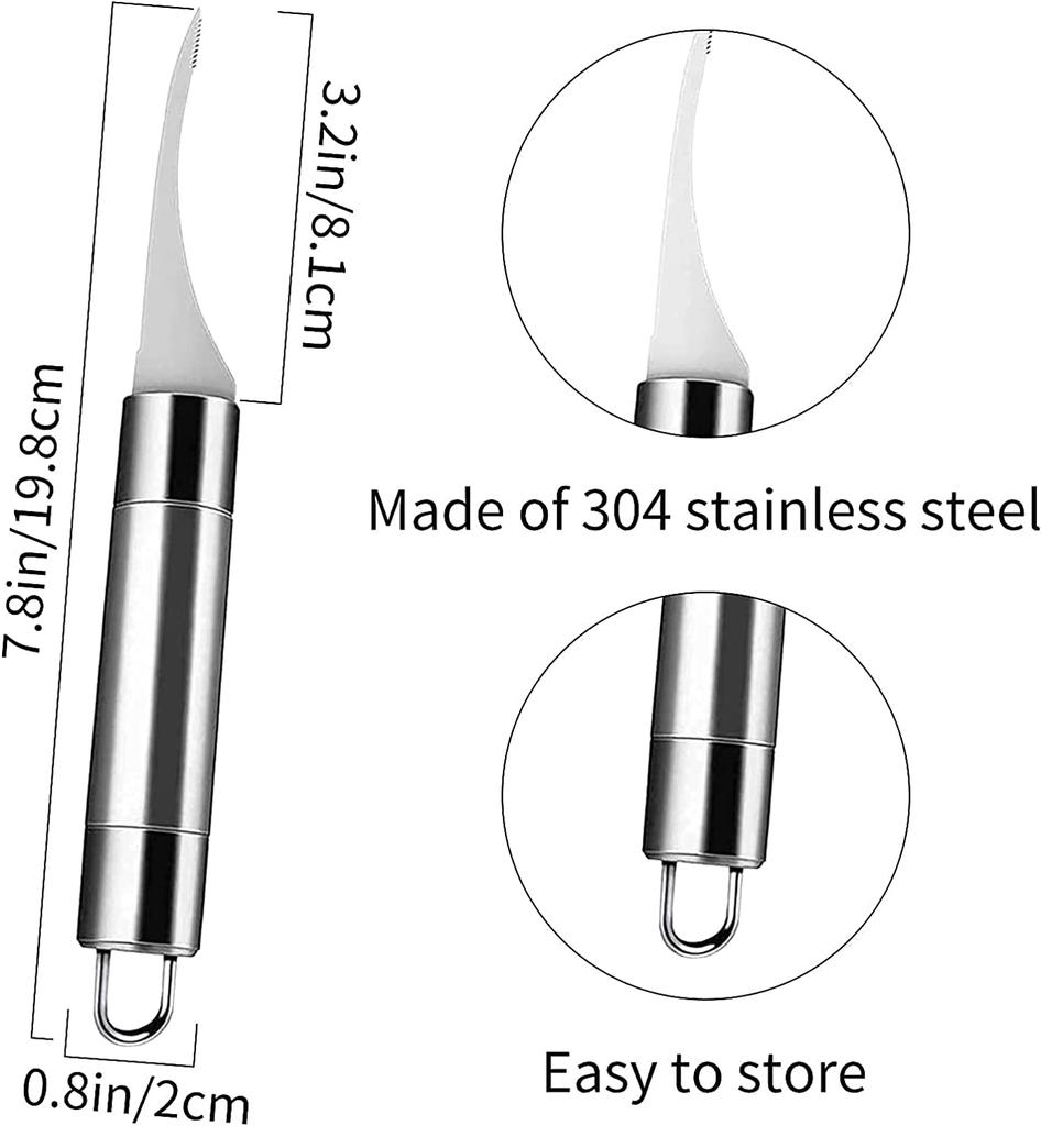 Stainless Steel Shrimp Stripper Peeler Shrimp Line Prawn Shell Peeler  Durable Shrimp Cleaner Knife Kitchen Shrimp Peeling Tools