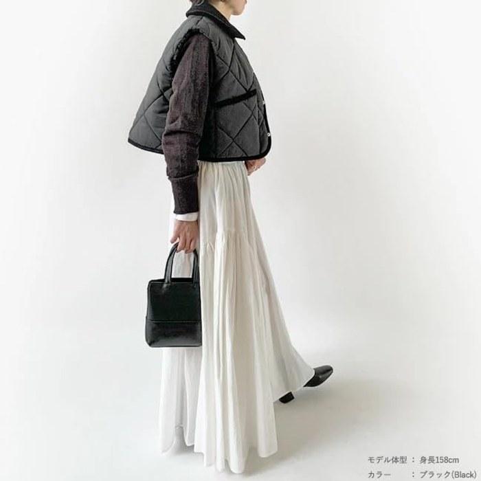 [Aniari] Artisan Leather Tote Bag 36-02002 Black W17xH19.5xD5