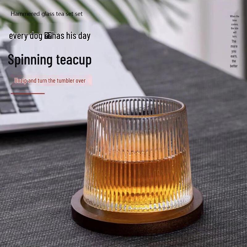 OLOEY Rotating Tumbler Wine Glass Set