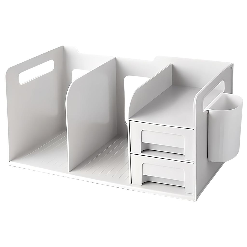 NAYIV Desktop Desk Book Desktop Organizer with Pen Thick HIPS Design with Handles and Includes Small Item Document Holds A4 Office and Organizes Your