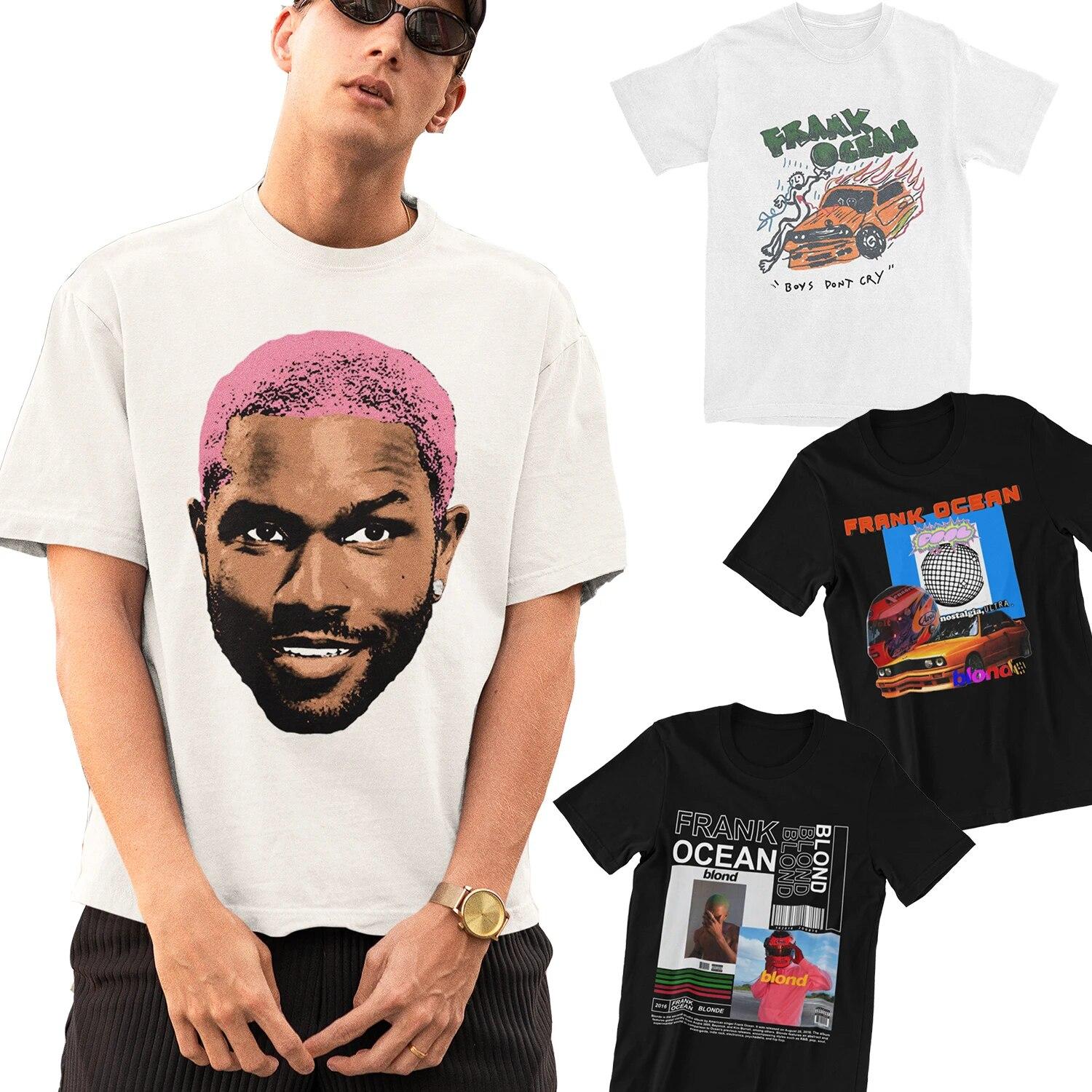 

Frank O-ocean, футболки для блондинок, аксессуары, женские футболки унисекс из чистого хлопка, футболка Crazy Frank для мальчиков, одежда больших размеров
