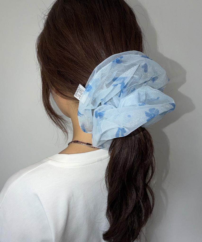 Typeservice Flower Lace Scrunchie [Blue]