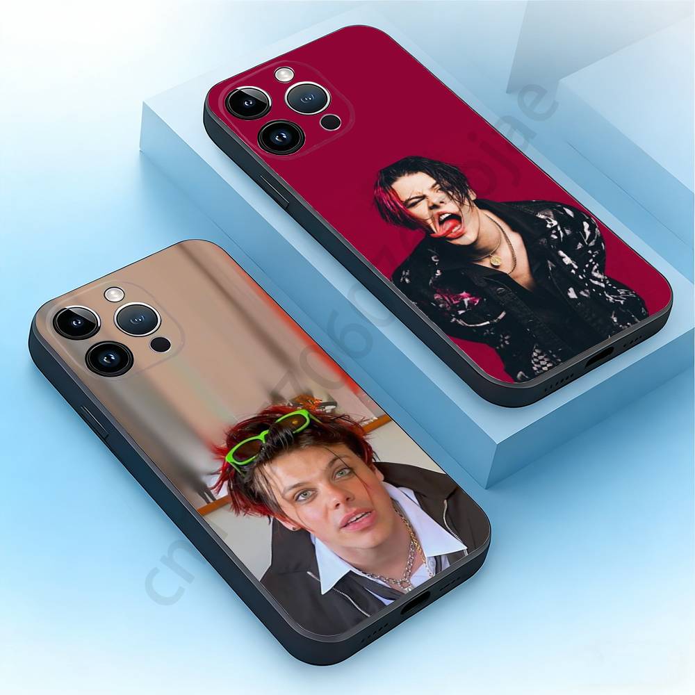 Yungblud Handyhülle Für iPhone 17,16,15,14,13,12,11,Pro,Max,Plus,Mini, Anti-Fall Schwarz Matt Weicher Stoßfänger