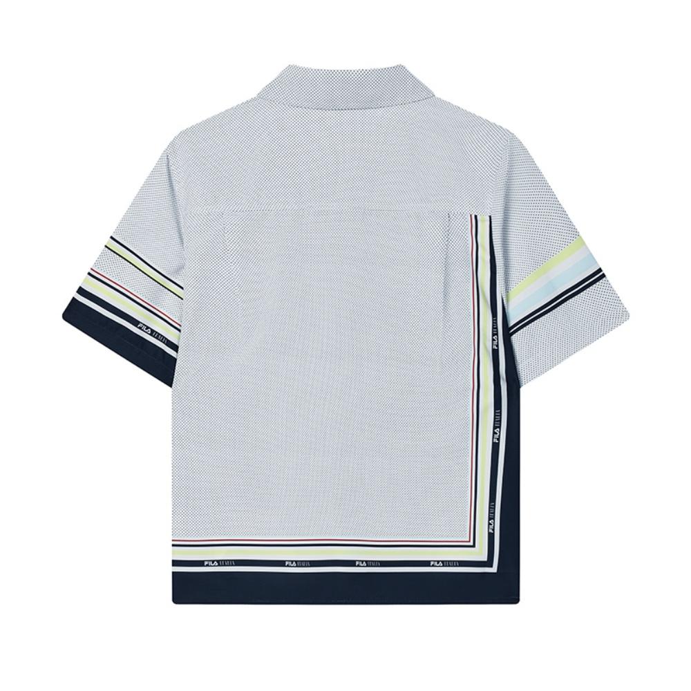 FILA Emerald Trendy Fashion Loose Woven Short Sleeve Shirt Women shirts F11W534402FZA