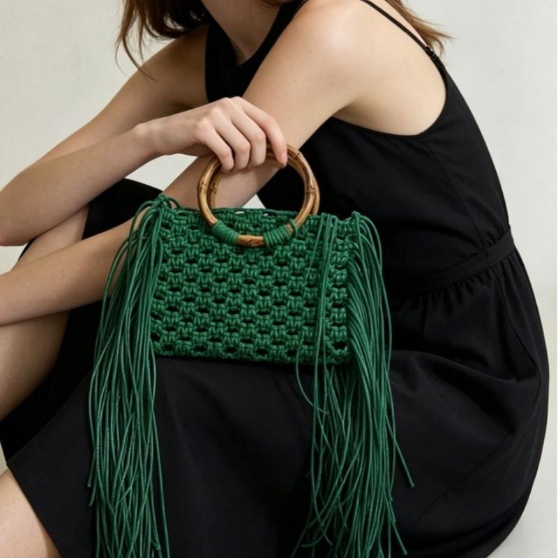 Cotton Rope Handmade Woven Handbag for