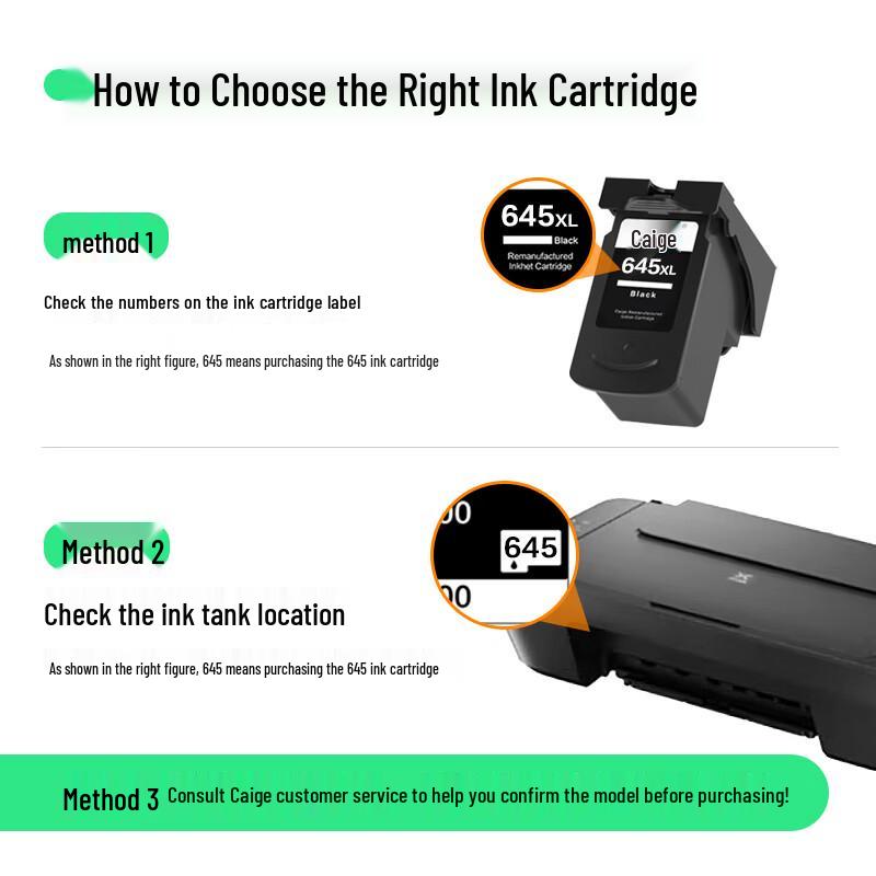 Compatible Canon PG645XL Black & CL646XL Color Ink Double Pack