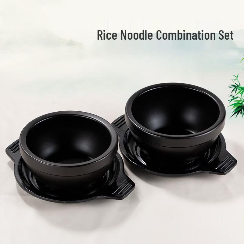 ZISIZ Ceramic Rice Noodle Clay Pot Set