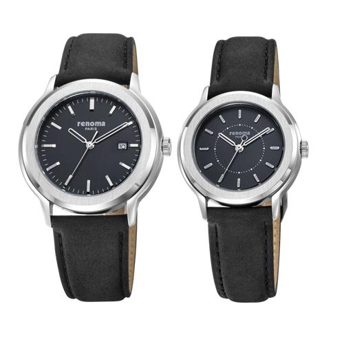 [renoma] renoma Couple Fashion Leather Band Watch Men s White Blue RE2501MWHBL NONE