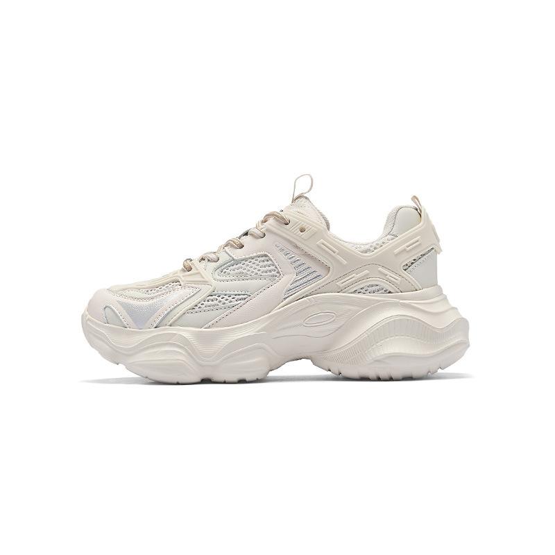 Augustine Platform Dad Shoes Women's 2025 New Summer Mesh Casual Lightweight Little White Sports Running Shoes