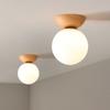 Lampen für Wohnzimmer Japanische Eingangstür Loggia Luftkorridor Flur Nordisch Balkon Runde Kugel Türleuchte LED Deckenleuchte