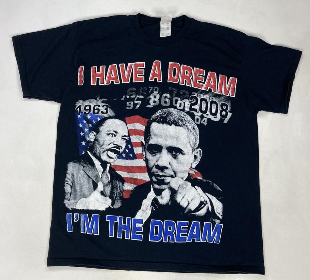 Martin Luther King Jr MLK I Have A Dream Graphic T-shirt Men XL Barack Obama