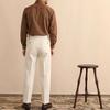 Pantaloni da abito casual da uomo a vita alta, dritti e larghi, con fibbia Naples Paris