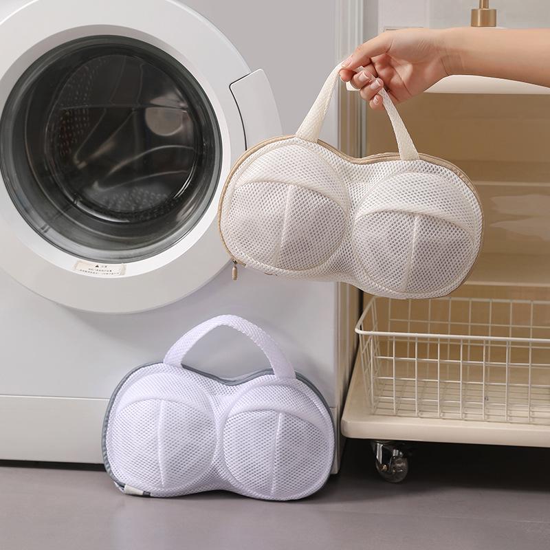 Double Row Anti-Tangle Thickened Bra Wash Bag for Machine Wash
