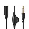 3.5mm Male To Female Audio Extension Cable with Volume Control Wheel
