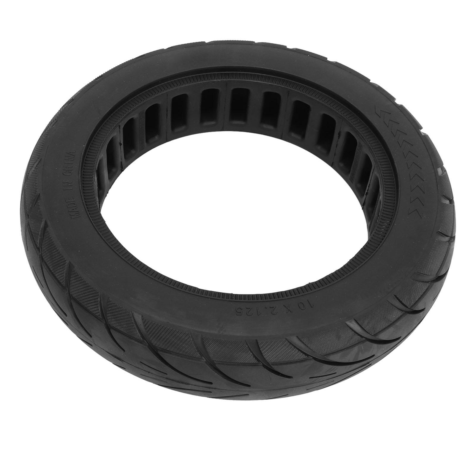 10x2.125 Electric Scooter Non Inflatable Tire Rubber Anti Slip Impact Resistance Electric Scooter Inner Honeycomb Wheel for Replacement