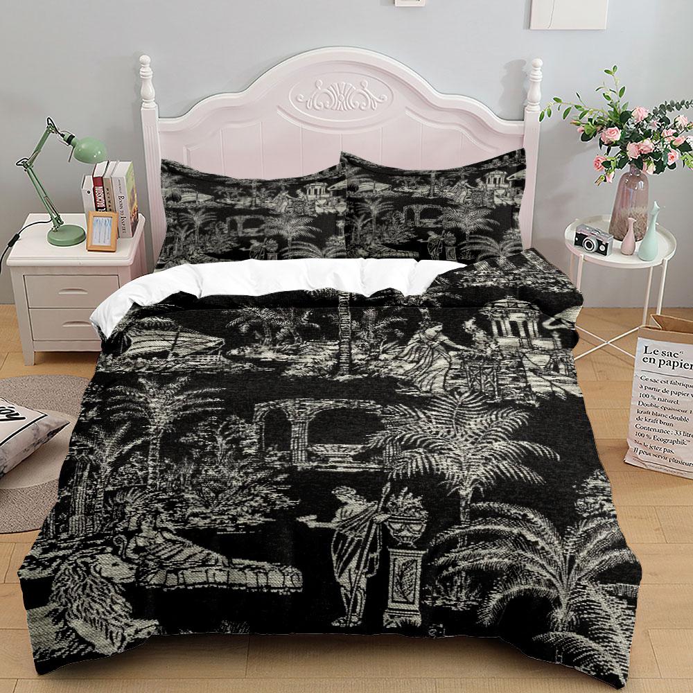 Comfortable Stylish Pattern Duvet Cover Set With Duvet Cover And Pillowcases King Queen Twin Sizes For All Ages