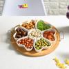 Qianxing Multi-Compartment Ceramic Serving Platter Set