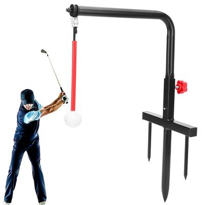 Entrenador de Swing Portátil Set de Entrenador de Swing Profesional Entrenamiento con Bola Chipping Hitting Herramienta de Práctica
