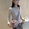 Small Korean Style Nylon Shoulder Bag Cellphone Storage Purse Zipper Portable Round Bag Girls Crossbody Bag Top-handle Handbags