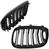 BMW X3 G01 2017- Grilles Between the Headlights (kidneys) Left + Right Set BLACK GLOSSY DOUBLE BAR