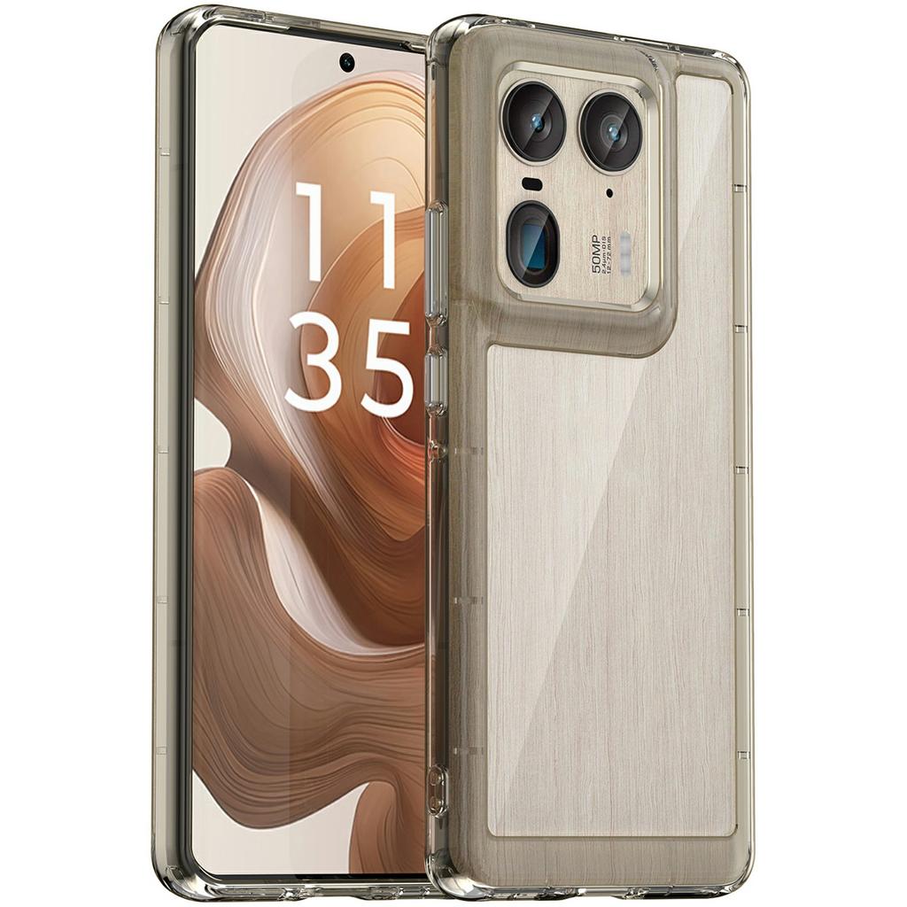 Dla Motorola Edge 50 Ultra 5G/Moto X50 Ultra 5G Etui TPU +Akrylowe Ochronne Przezroczyste Etui na Telefon