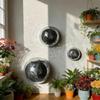 Three-piece Disco Ball Mirrored Glass Half Sphere Wall Hanging With Self Adhesive Back For Party Centerpiece Home Decor
