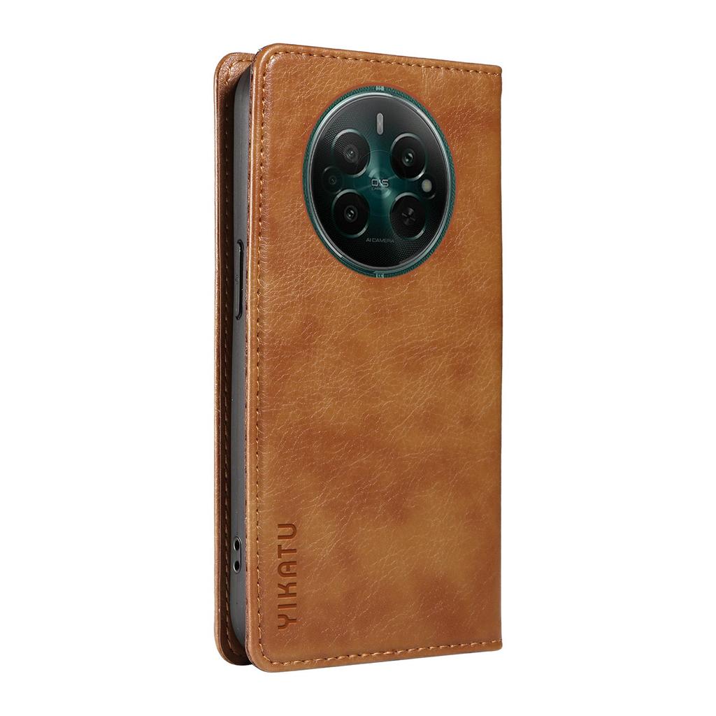 YIKATU YK-006 For Realme 12 4G/12+ 5G Case Drop-Proof Leather Card Holder Phone Protective Cover