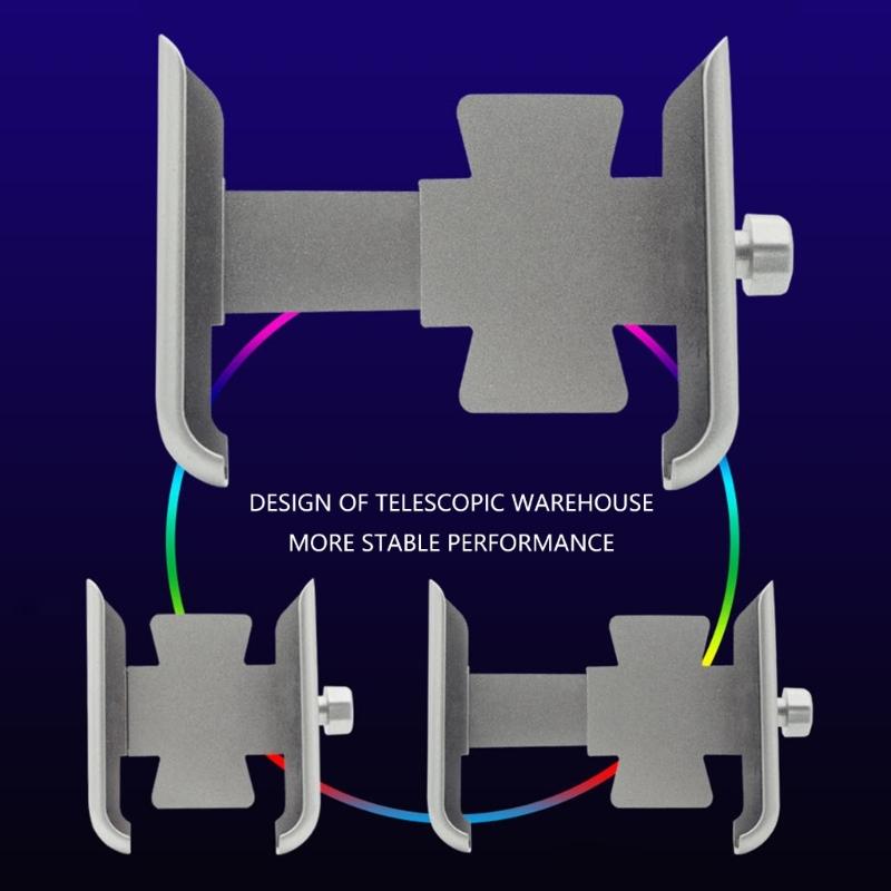 Aluminum Phone Holder With Secure Locking Mechanism 360 Adjustable Vibration Proof Designs Rack for Motorcycle Bike