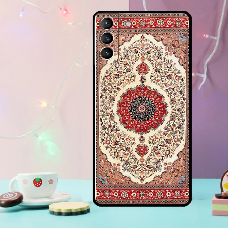 

Persian Carpet Floral Pattern Phone Case For Samsung Galaxy S24 Ultra S20 S21 S22 S23 S25 Ultra S9 S10 Plus S24 FE Cover For Galaxy S9