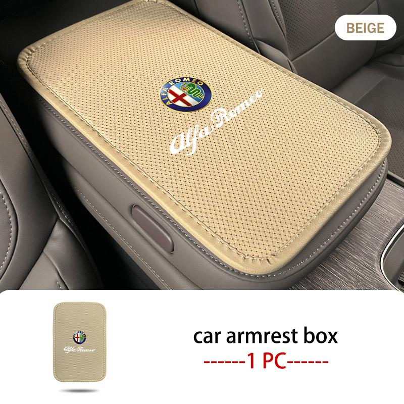 

Car Armrest Box Pad Center Console Protector Heightening Mat For Alfa Romeo 159 Giulietta Giulia 147 Mito 156 159 166 GT Stelvio
