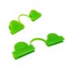50 Pcs Greenhouse Arch Frame Clips Double Head Plastic Clips Heating Press Film Clamps for Greenhouse Film Arch Tubes