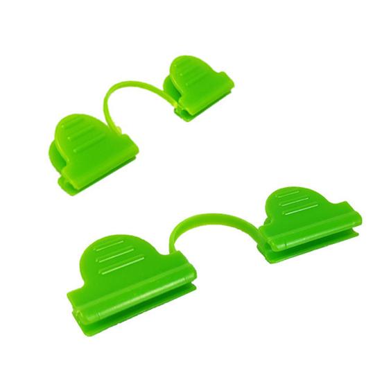 50 Pcs Greenhouse Arch Frame Clips Double Head Plastic Clips Heating Press Film Clamps for Greenhouse Film Arch Tubes