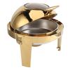 Chafing Dish Buffet Set 6L Stainless Steel Alcohol Heated Round Catering Food Warmer with Food Pan